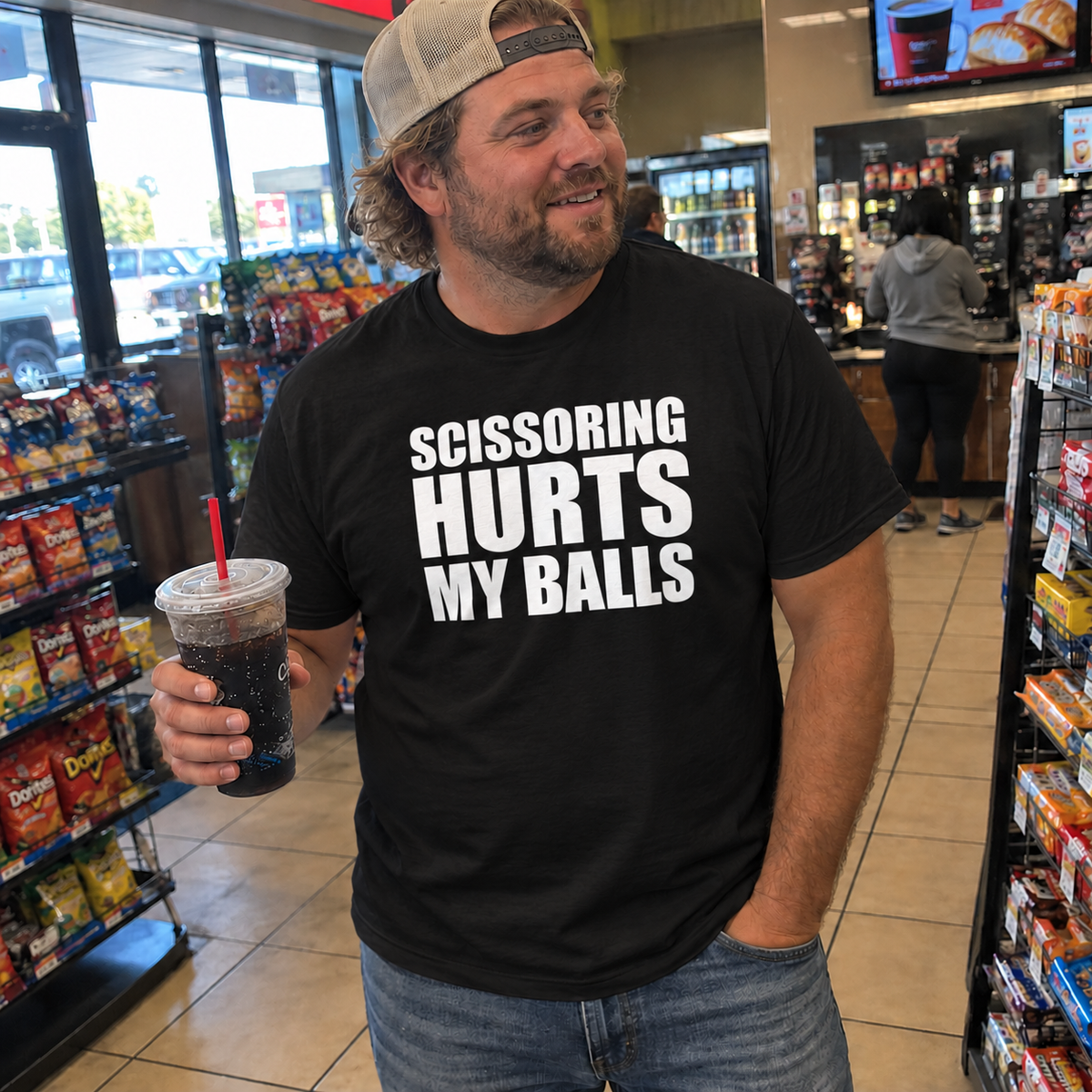 Scissoring Hurts My Balls T-Shirt